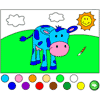 Blue Cow Coloring Book